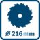 Kombinovana kružna testera GCM 216 Professional - 16