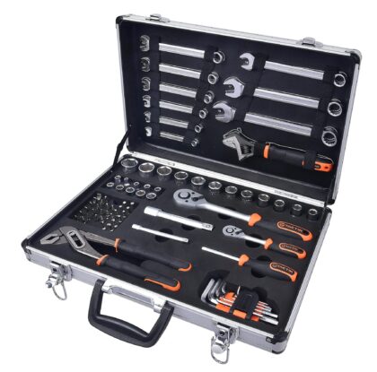 TACTIX Set 77 del. alata i nasadnih ključeva sa čegrtaljkama 1/4"-1/2" HEX/mm - 1