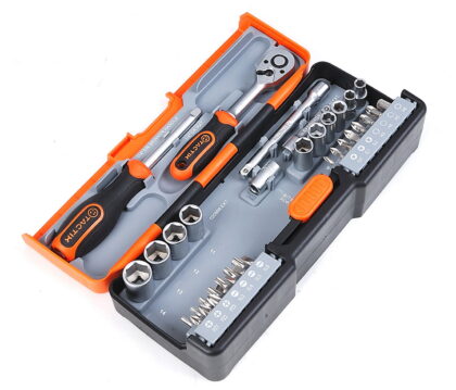 TACTIX Set 43 del. nasadnih ključeva sa čegrtaljkom 1/4" HEX/mm - 1