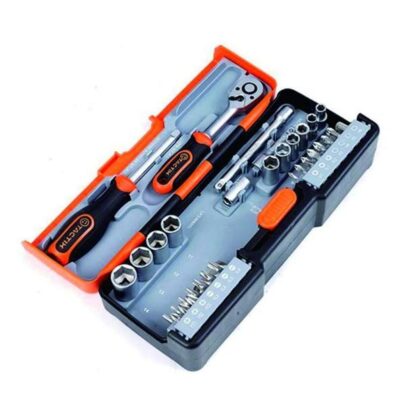 Set 43 del. nasadnih ključeva sa čegrtaljkom 1/4″ HEX/mm - 3