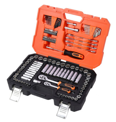 Set 110 del.nasadnih ključeva (1/4, 3/8,1/2)“sa čegrtaljkama 1/4″ i 3/8″ HEX/mm/col“ - 1
