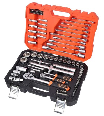 Set 85 del. nasadnih ključeva sa čegrtaljkama 1/4″ i 1/2″ HEX/mm - 1