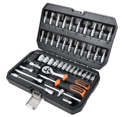 TACTIX Set 46 del. nasadnih ključeva sa čegrtaljkom 1/4" HEX/mm - 1