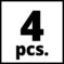 4-oro delni set dodataka za TC-PC 45 Pneumatsko čekić dleto, Kompresorski pribor - 2