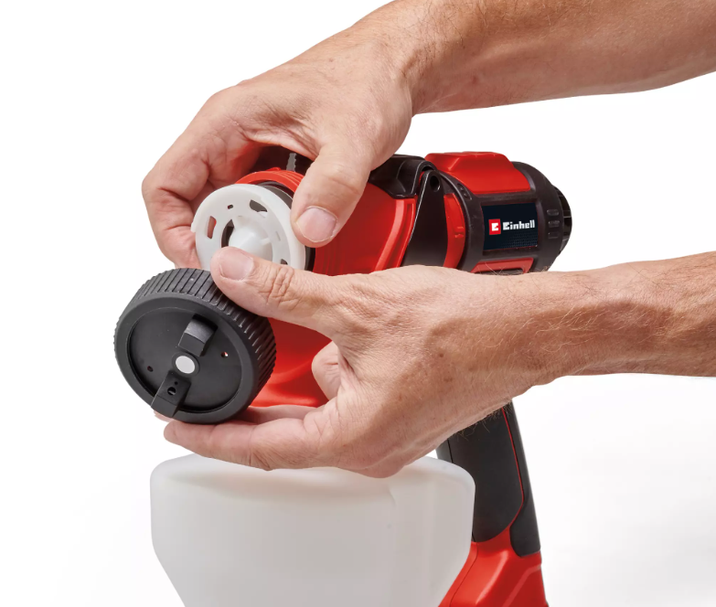 EINHELL Akumulatorski pištolj za farbanje TE-SY 18/90 Li-Solo + 2,5 Ah Starter Kit 4260040/3810000033 - 5
