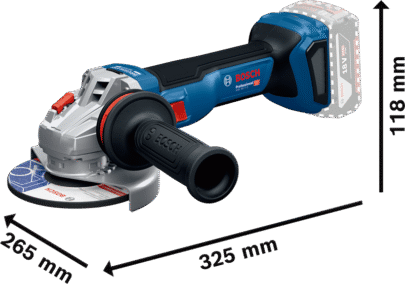 Akumulatorski set Bosch GSR 18V-65 + GWS 18V-11 + 45-delni set bitova - 2