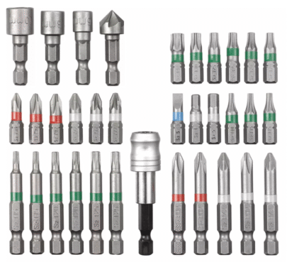 34-delni set adaptera i bitova 1/4″ - 1