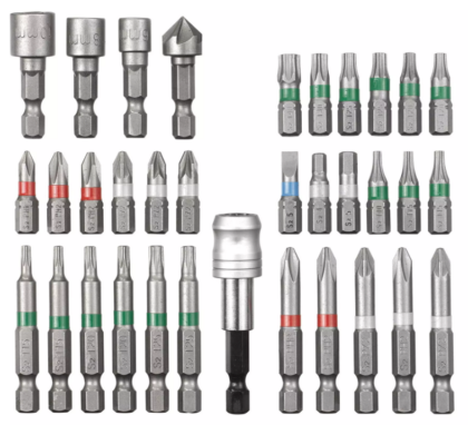 EINHELL 34-delni set adaptera i bitova 1/4" 49108801 - 1