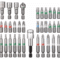 34-delni set adaptera i bitova 1/4″ - 1
