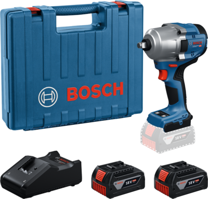 BOSCH Akumulatorski rotacioni udarni odvrtač GDS 18V-780 + 2 x akumulatora GBA 18 V 5,0 Ah + Brzi punjač GAL 18V-40 Professional 06019P4021 - 1