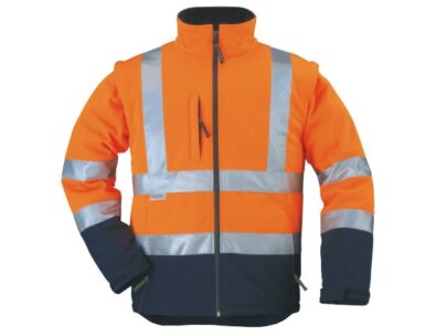 Signalizaciojna jakna softshell STATION narandžasta - 1