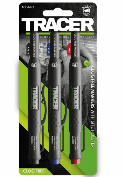TRACER ACF-MK3 Set od 3 permanentna markera sa futrolama za pojas - 1