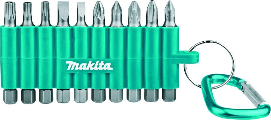 MAKITA D-65028 10 kom. set biteva sa gumenim držačem (PH,PZ,SL,T) - 2