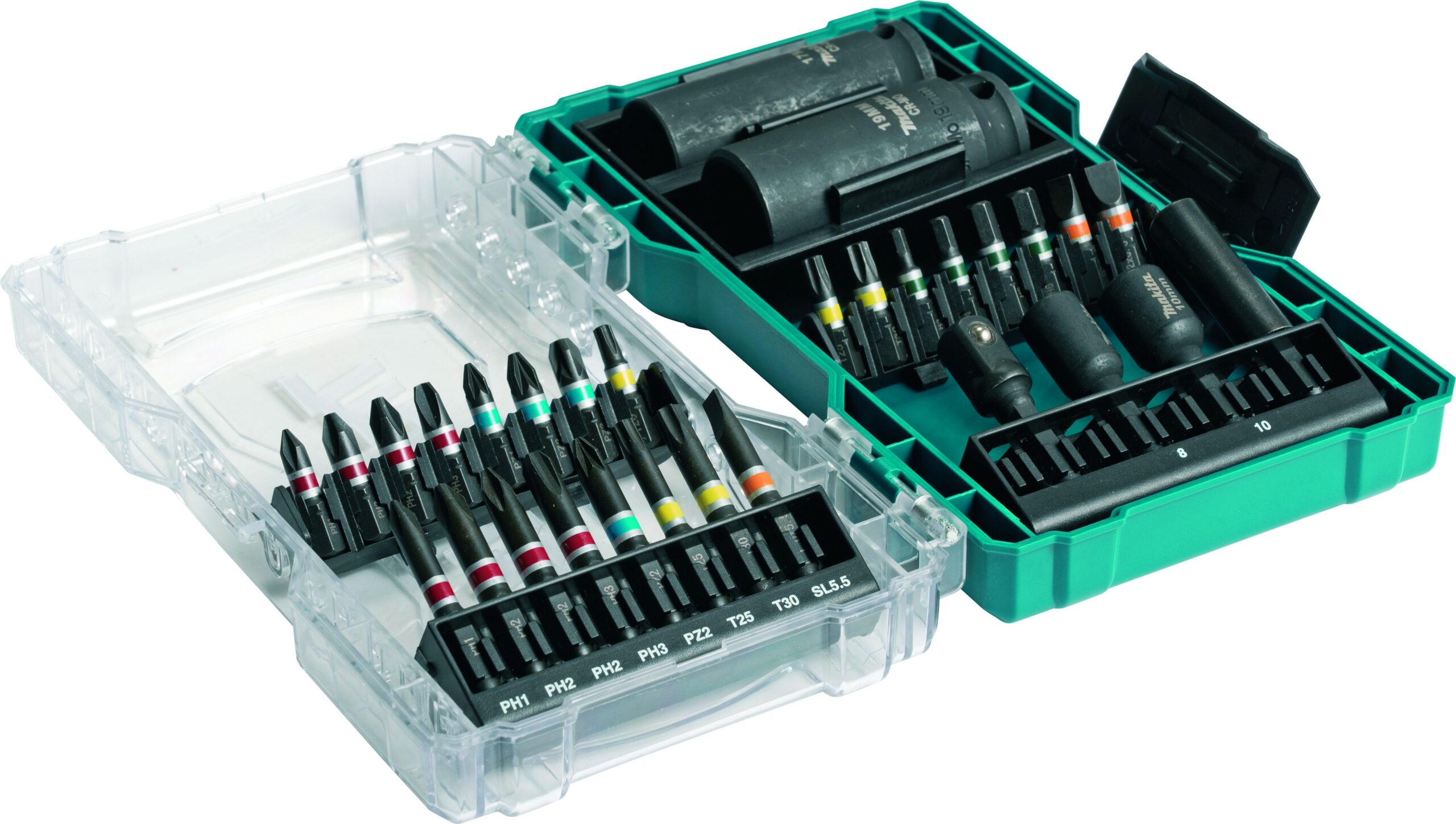MAKITA E-07060 30 delni set bitova sa dva nasadna ključa 25,50mm providnom pakovanju - 3