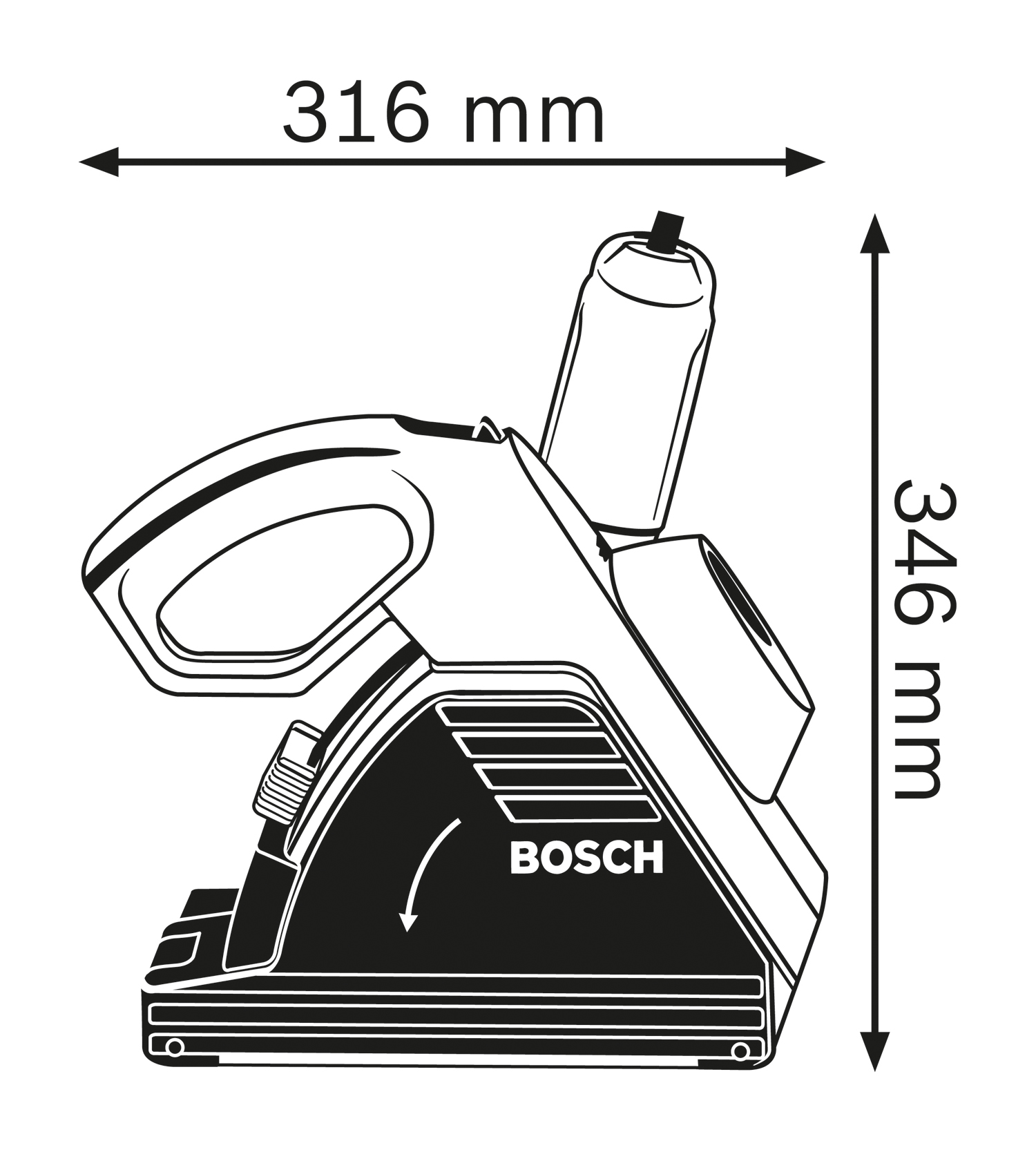 BOSCH GNF 35 CA Glodalica za žlebove u zidovima 0601621708 - 3