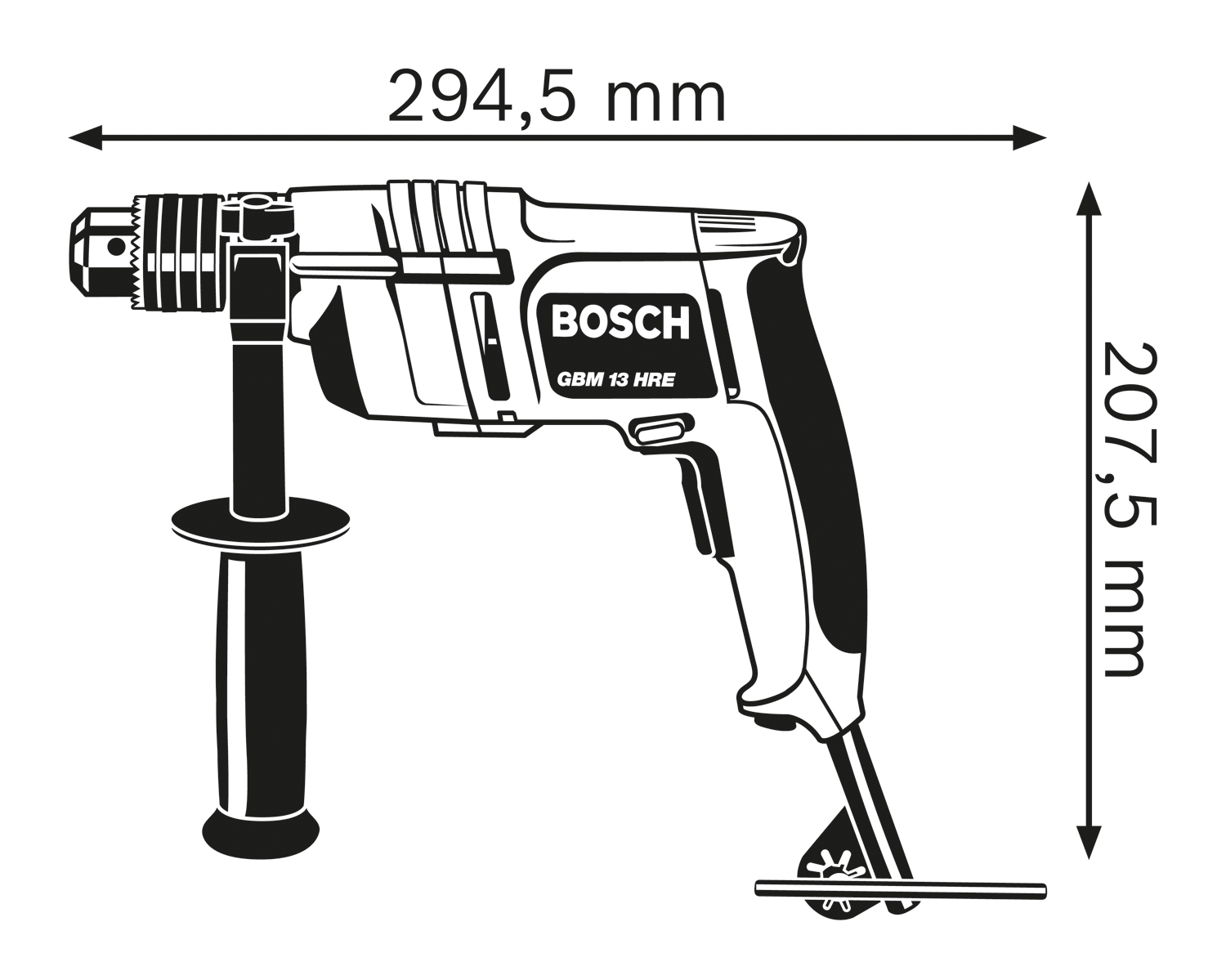 BOSCH GBM 13 HRE Bušilica 0601049603 - 3