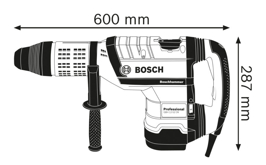 BOSCH GBH 12-52 DV Elektro-pneumatski čekić za bušenje sa SDS max prihvatom 0611266000 - 2