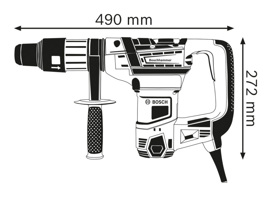 BOSCH GBH 5-40 D Elektro-pneumatski čekić za bušenje sa SDS max prihvatom 0611269001 - 3