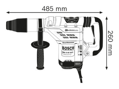 Elektro-pneumatski čekić za bušenje sa SDS max prihvatom  GBH 5-40 DCE - 2
