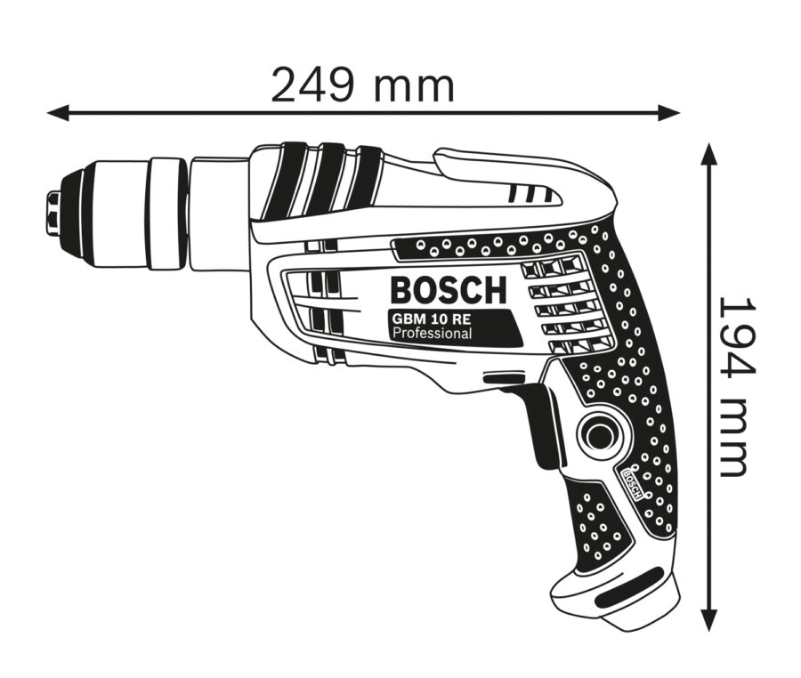 BOSCH GBM 10 RE Bušilica 0601473600 - 3