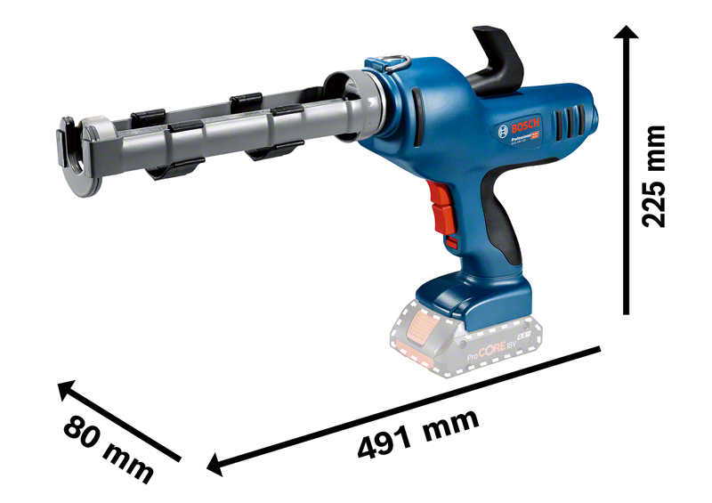 BOSCH GCG 18V-310 Akumulatorski pištolj za zaptivanje 06019C4100 - 2