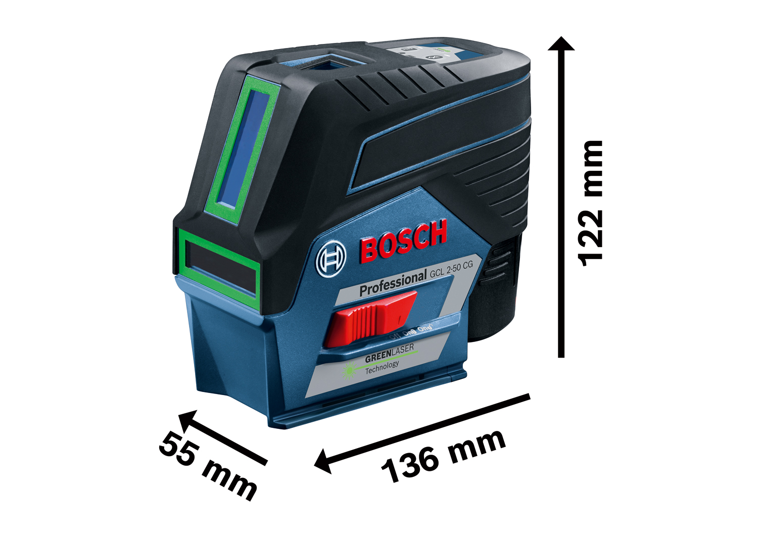 BOSCH GCL 2-50 CG Kombinovani laser 0601066H03 - 3
