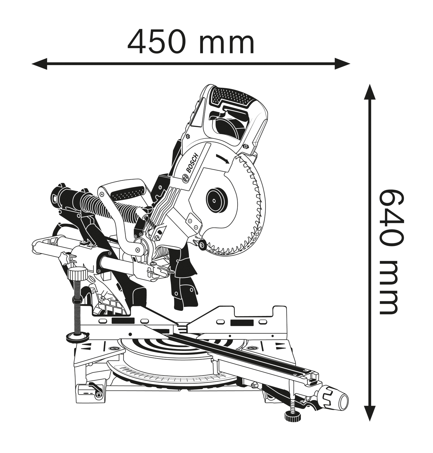BOSCH GCM 8 SDE Stacionarna kružna testera 0601B19200 - 3