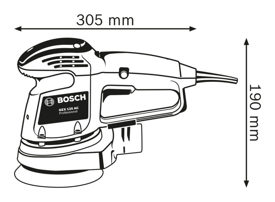BOSCH GEX 34-125 Ekscentar brusilica/šlajferica 0601372300 - 3