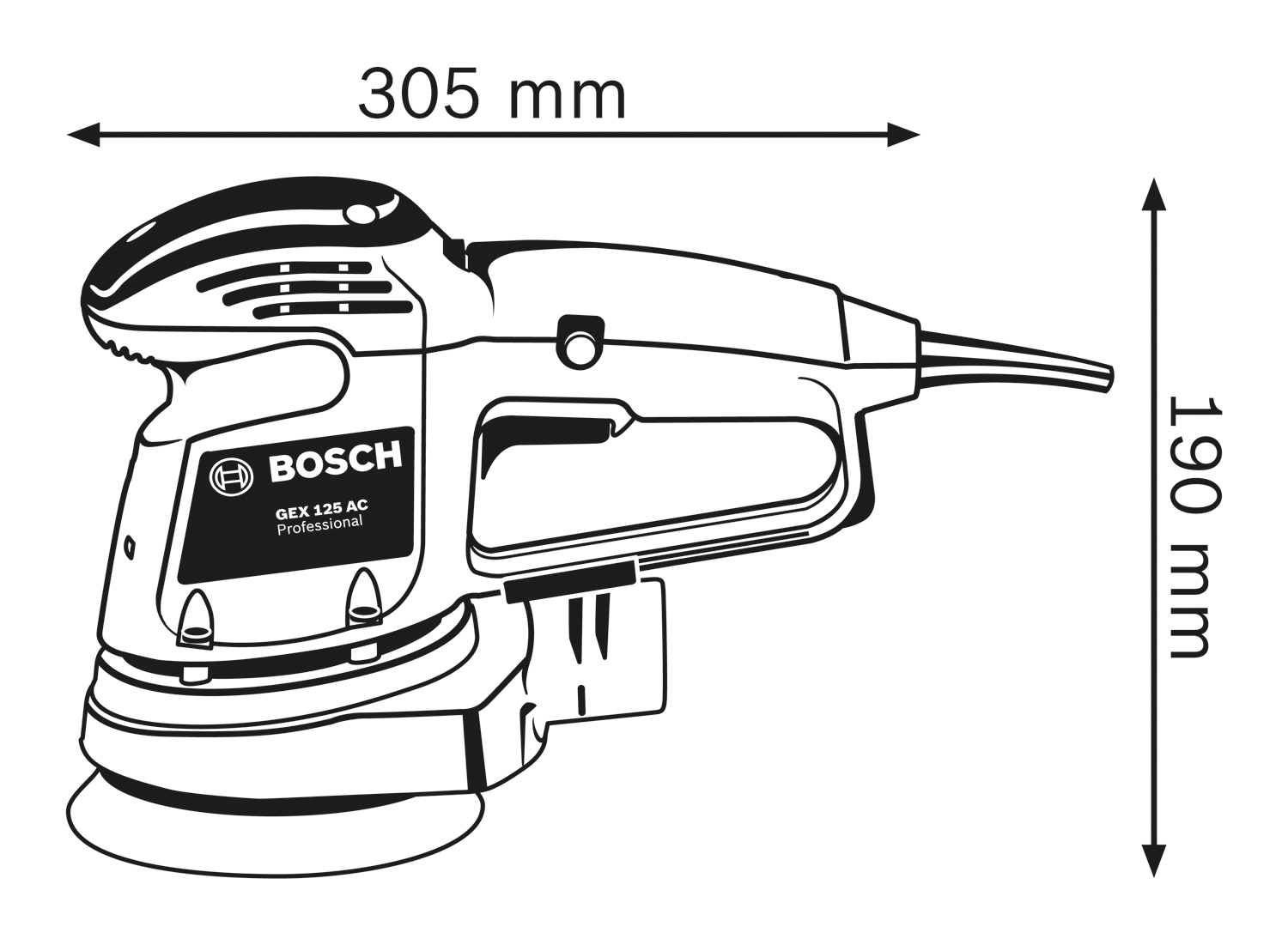 BOSCH GEX 34-125 Ekscentar brusilica/šlajferica 0601372300 - 3