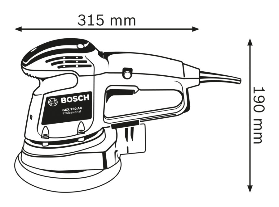 BOSCH GEX 34-150 Ekscentar brusilica/šlajferica 0601372800 - 3