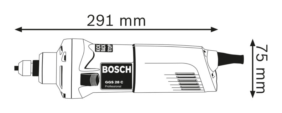 BOSCH GGS 28 C Professional Ravna brusilica 0601220000 - 2