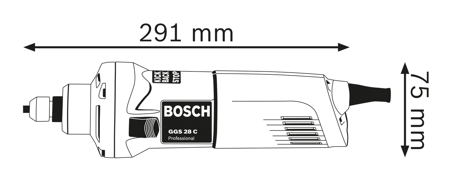 BOSCH GGS 28 C Professional Ravna brusilica 0601220000 - 2