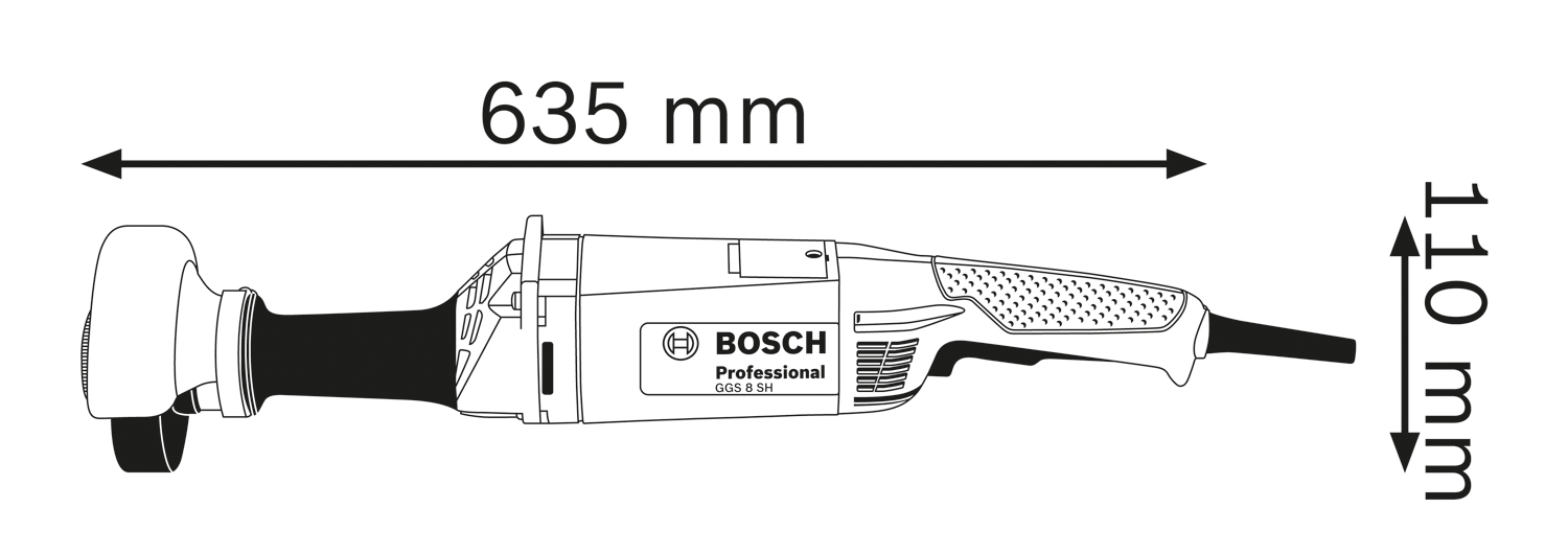 BOSCH GGS 8 SH Professional Ravna brusilica 0601214300 - 2