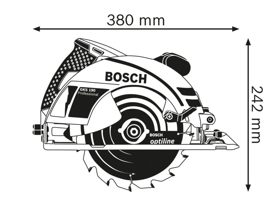 BOSCH GKS 190 Professional Ručna kružna testera 0601623000 - 2