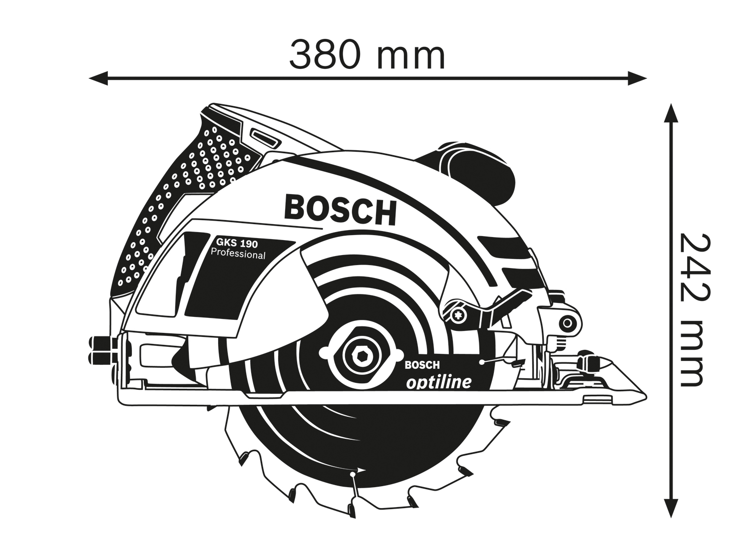 BOSCH GKS 190 Professional Ručna kružna testera 0601623000 - 2