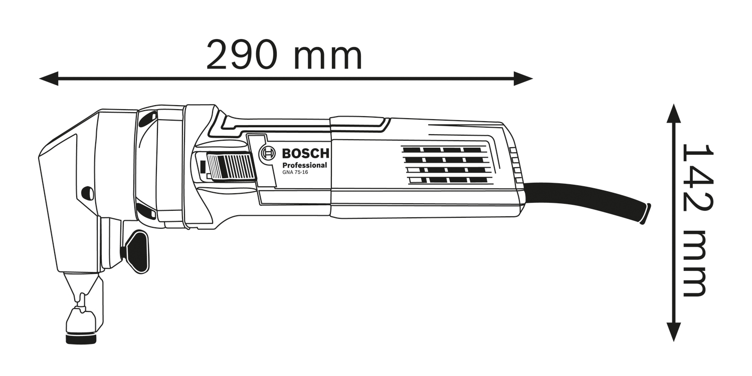 BOSCH GNA 75-16 Grickalica za lim 0601529400 - 3