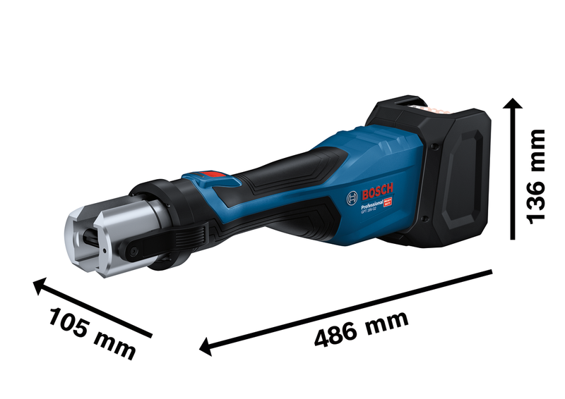 BOSCH GPT 18V-32 Akumulatorski alat za presovanje - Solo, L-Boxx 06019M2103 - 3