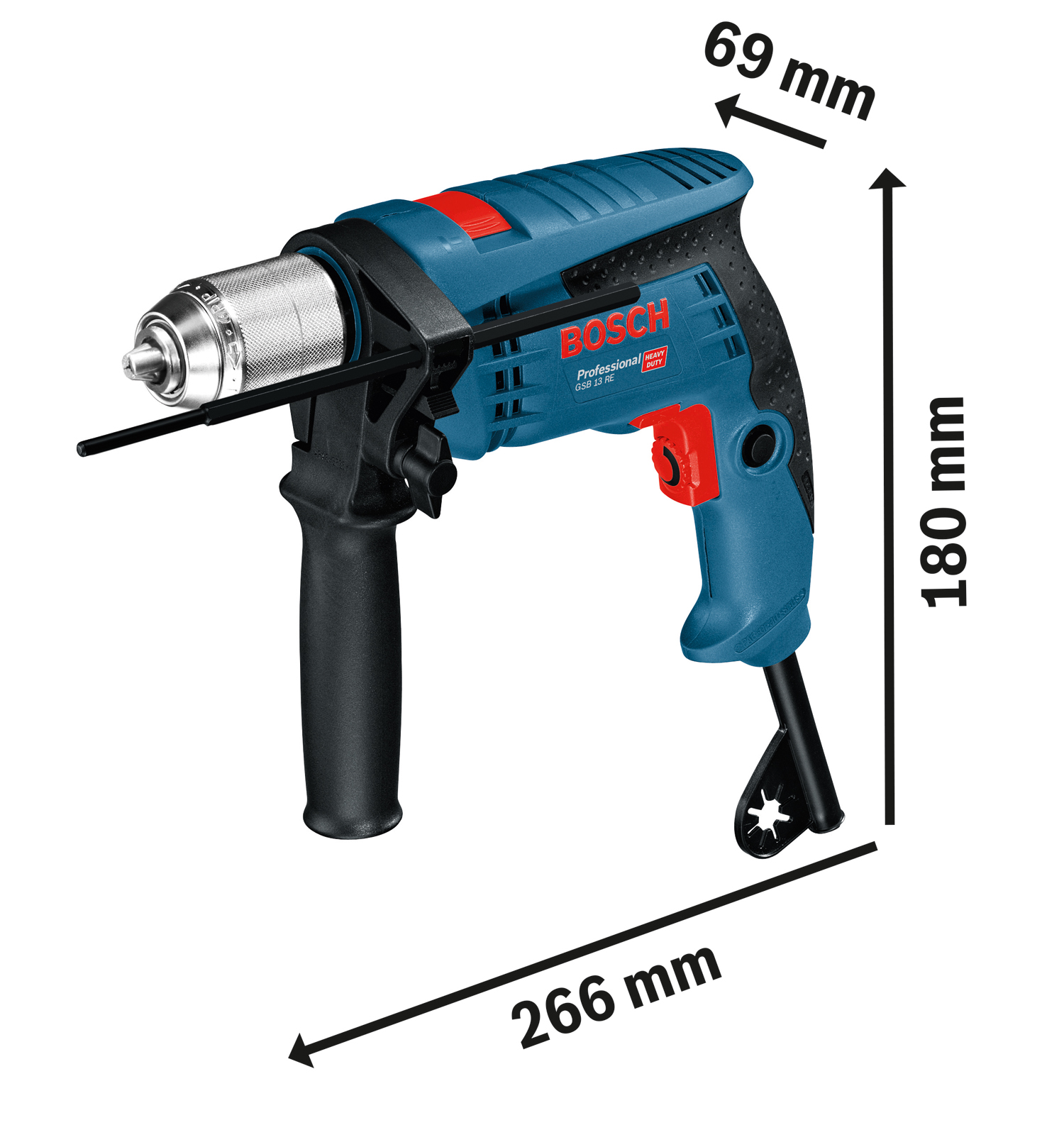 BOSCH GSB 13 RE Vibraciona bušilica 0601217104 - 3