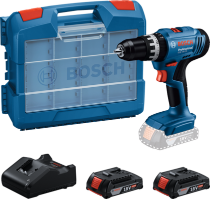 BOSCH Akumulatorska vibraciona bušilica-odvrtač GSB 18V-25 + 2 x akumulator GBA 18V 2.0Ah + Punjač GAL 18V-20 Professional 06019K9304 - 1