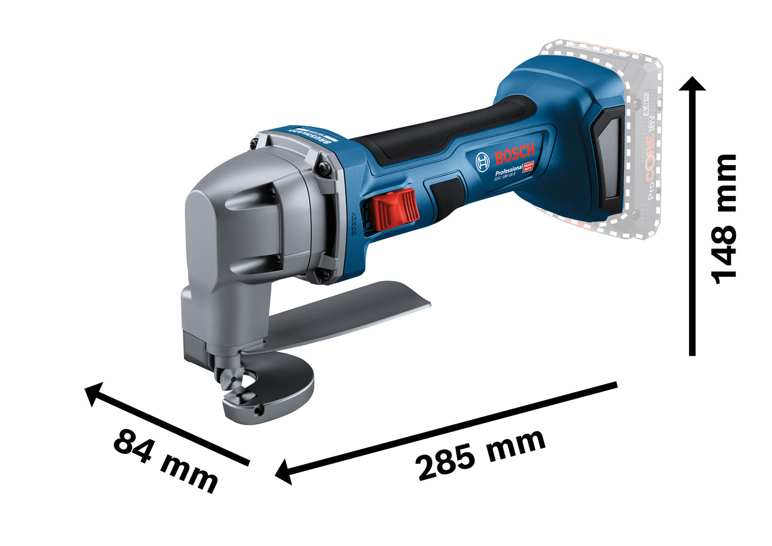BOSCH GSC 18V-16 E + kofer Akumulatorske makaze za lim 0601926301 - 3