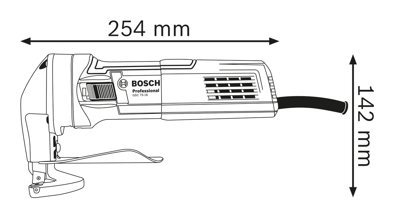 BOSCH GSC 75-16 Makaze za lim 0601500500 - 2