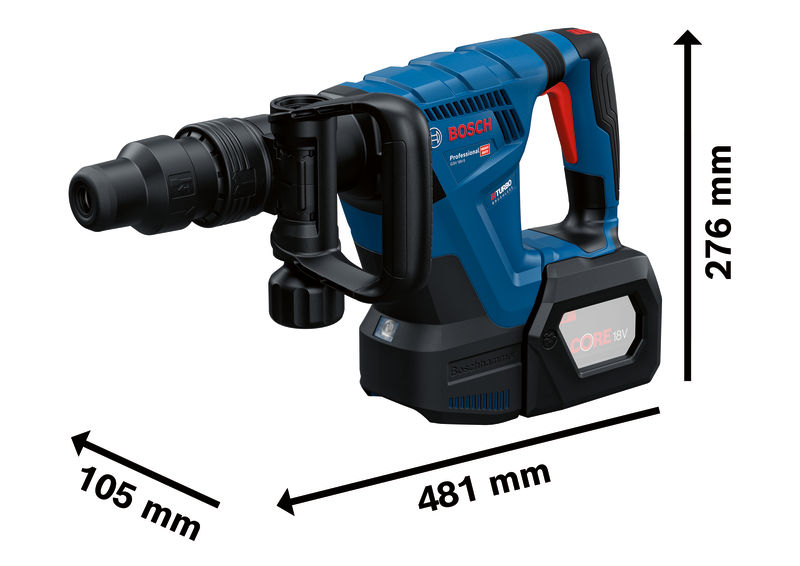 BOSCH GSH 18V-5 Akumulatorski elektro-pneumatski čekić za štemovanje sa SDS max prihvatom 0611918200 - 3