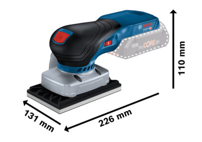 Akumulatorska vibraciona brusilica/šlajferica GSS 18V-13 - 3