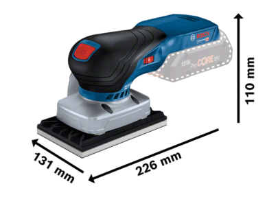 Akumulatorska vibraciona brusilica/šlajferica GSS 18V-13 – Solo, L-Boxx - 3