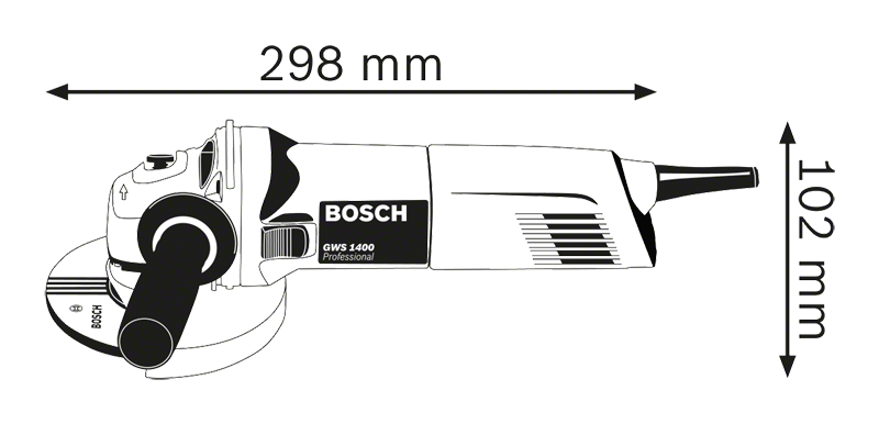 BOSCH GWS 1400 Ugaona brusilica 0601824806 - 3