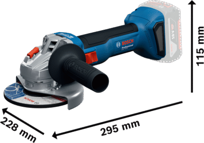 Komplet od 3 alata od 18V: GSR + GWS + 2×4,0 Ah + GAL - 2