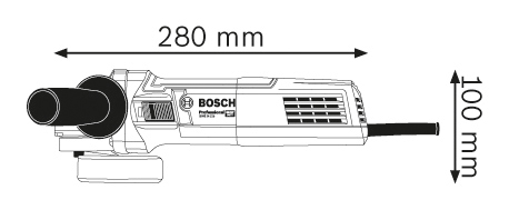 BOSCH GWS 9-115 Professional Ugaona brusilica 0601396006 - 2