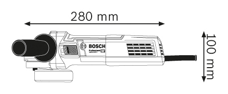 BOSCH GWS 9-125 S Professional Ugaona brusilica 0601396102 - 2