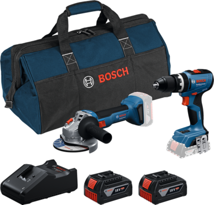 BOSCH Akumulatorski set GSB 18V-65 + GWS 18V-8 + 2x GBA 4.0Ah + GAL 18V-40 + RAF BAG 0615A5008Z - 1