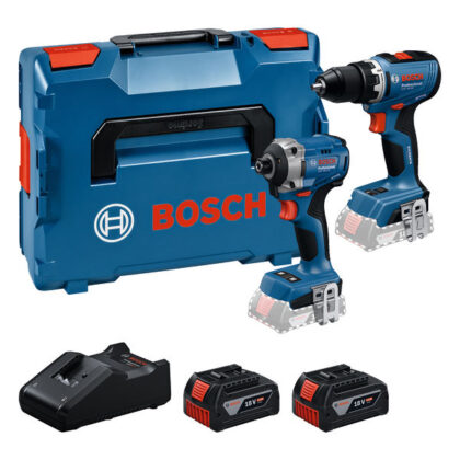 BOSCH Komplet od 2 alata od 18 V: GSR 18V-65 + GDR 18V-215 + 2x GBA 5.0 Ah + GAL 18V-40 0615A50090 - 1
